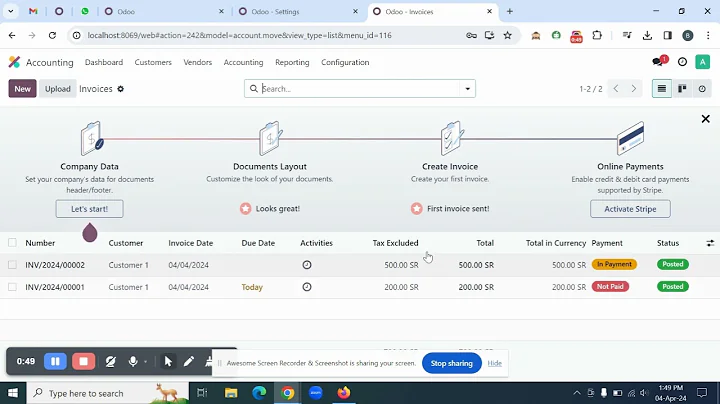 How to print Customer Statements in standard Odoo without a customization