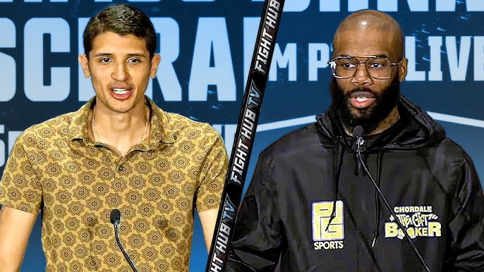 Sebastian Fundora vs Chordale Booker FULL Final Press Conference & Face Off  video - YouTube