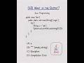 What is the output? #shorts #coding #programming #developer #backenddeveloper