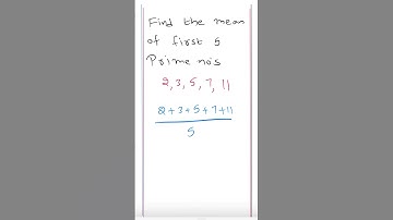 Mean of first 5 primes #shorts