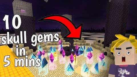 How To Get Orange Gem Fast In SkyBlock😍| Blockman Go