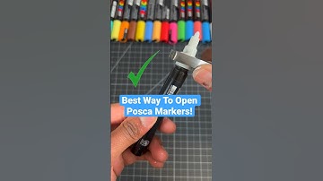 Best Way To Open Posca Pens ! 🤯 #art #poscapens #shorts