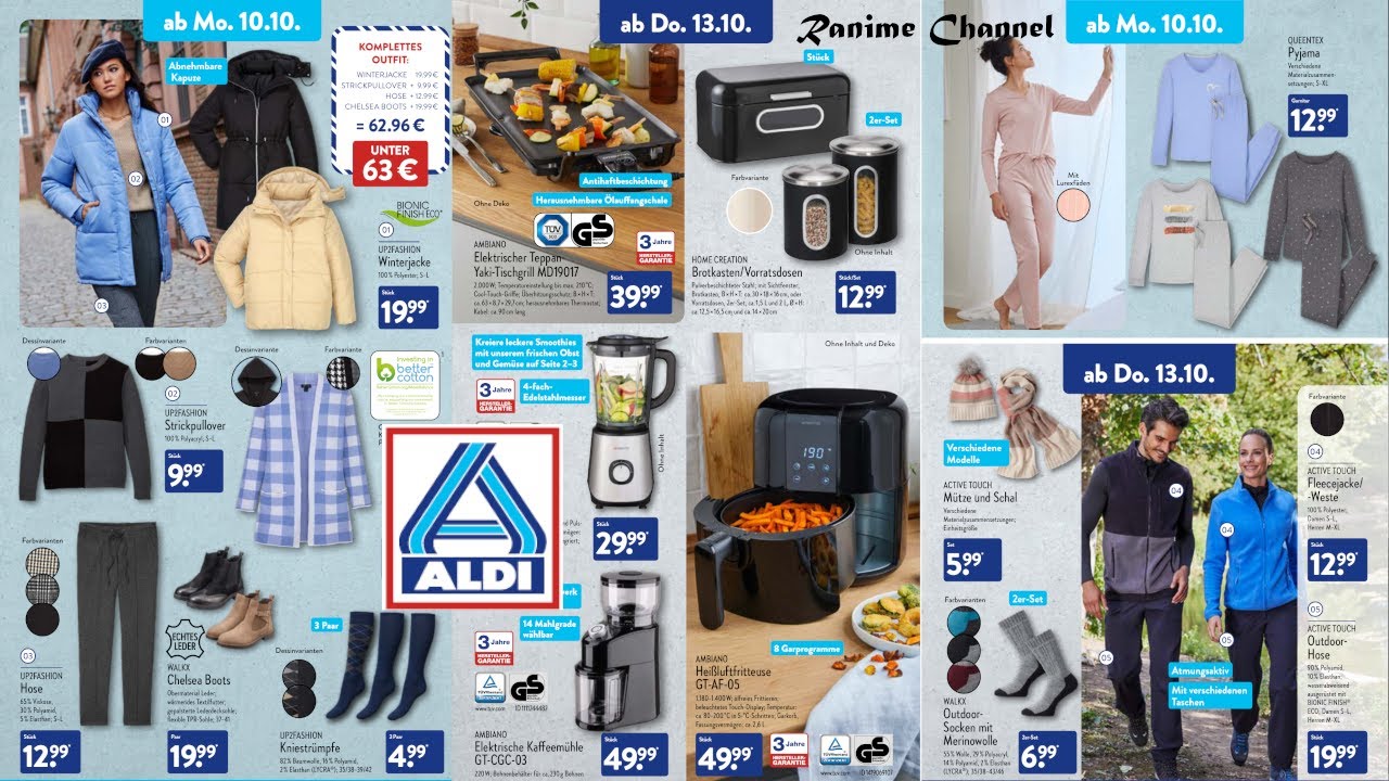 Aldi Prospekte von 10 bis 15 Oktober 2022 Aldi Katalog Deutschland