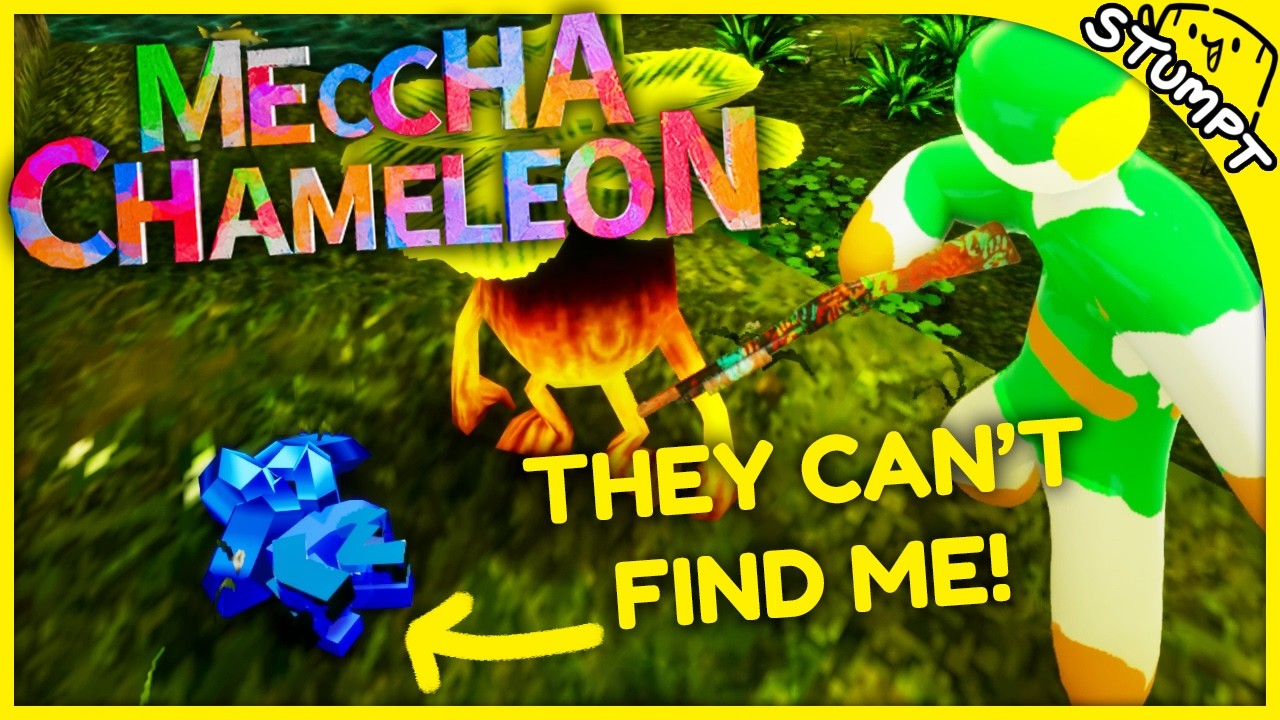Finding the BEST HIDING SPOTS in Meccha Chameleon