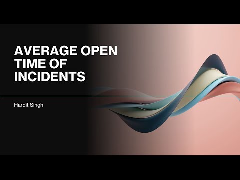 How to create a report for Average Open Time of Incidents in ServiceNow