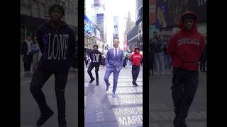Weatherman Flashmob in Times Square! #NYC #TimesSquare #Dance #Shorts