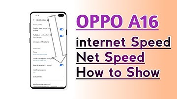 OPPO A16 internet speed net speed How to Show