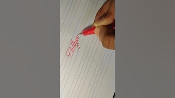 Beautiful Calligraphy Handwriting video|How to write cursive handwriting#short #shorts