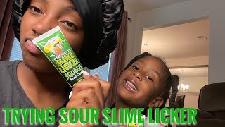 Trying Sour Slime Licker With Miyah And Khloe