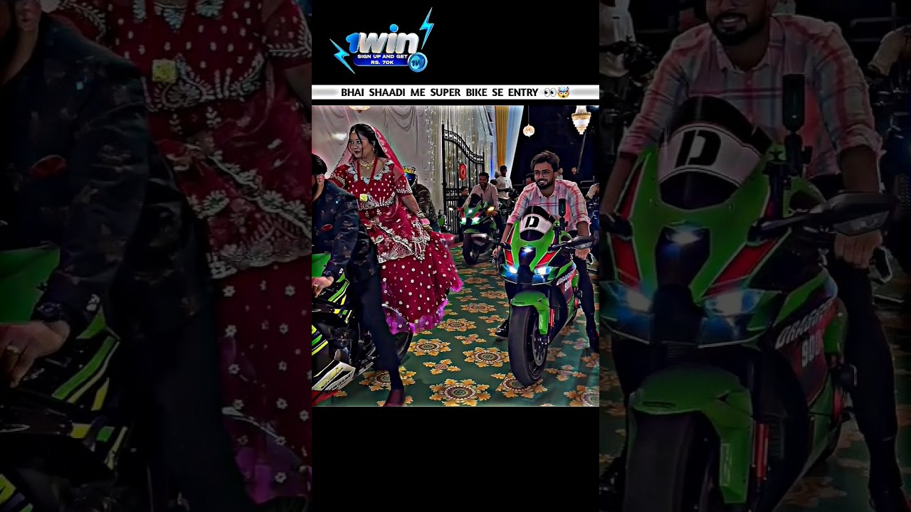 ⁣Shaadi me super bike ka kafila 🔥🤩 #viral #vlog #motovlog #reels #zx10r #bikelover #bikelife