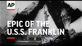 The American carrier U.S.S. Franklin - 1945 | Movietone Moment | 19 March 2021