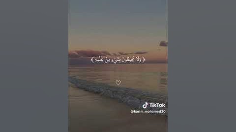 قران كريم 🌿اسمعه لعل يشفعلك في يوم القيامة. 🌱