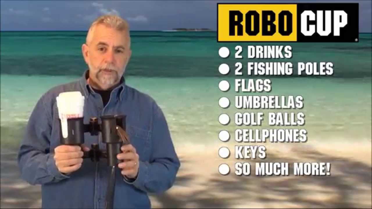 ROBOCUP CADDY BEST CUP HOLDER - FISHING, BOATING, DRUMSTICKS