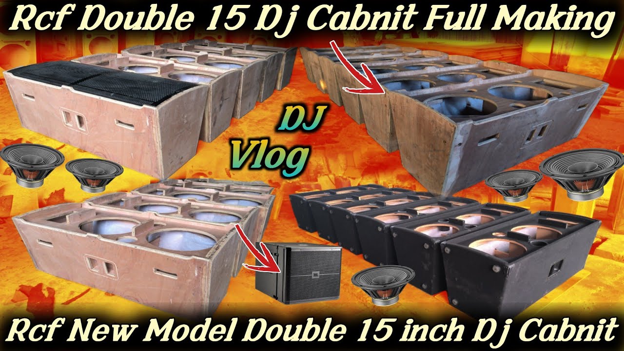 How To Make Mini Dj Cabinet||Rcf Double 15 Cabinet Making Process