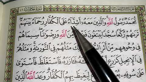 كيف نطبق قواعد التجويد عند قراءة سورة الفتح ج٥