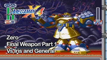 Megaman X4-Zero-Final Weapon Stage 1-Vs Iris and General