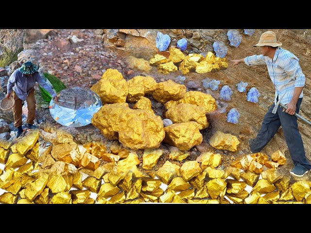Moment of finding treasure full of diamond, gold treasure hunting by  digging under ground - YouTube