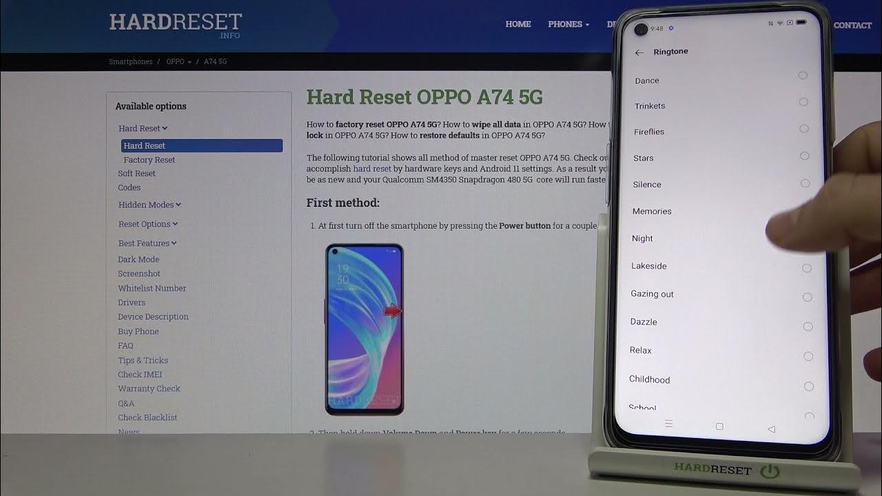 Alarm Tones on OPPO A74 5G Available Sounds of Alarms YouTube