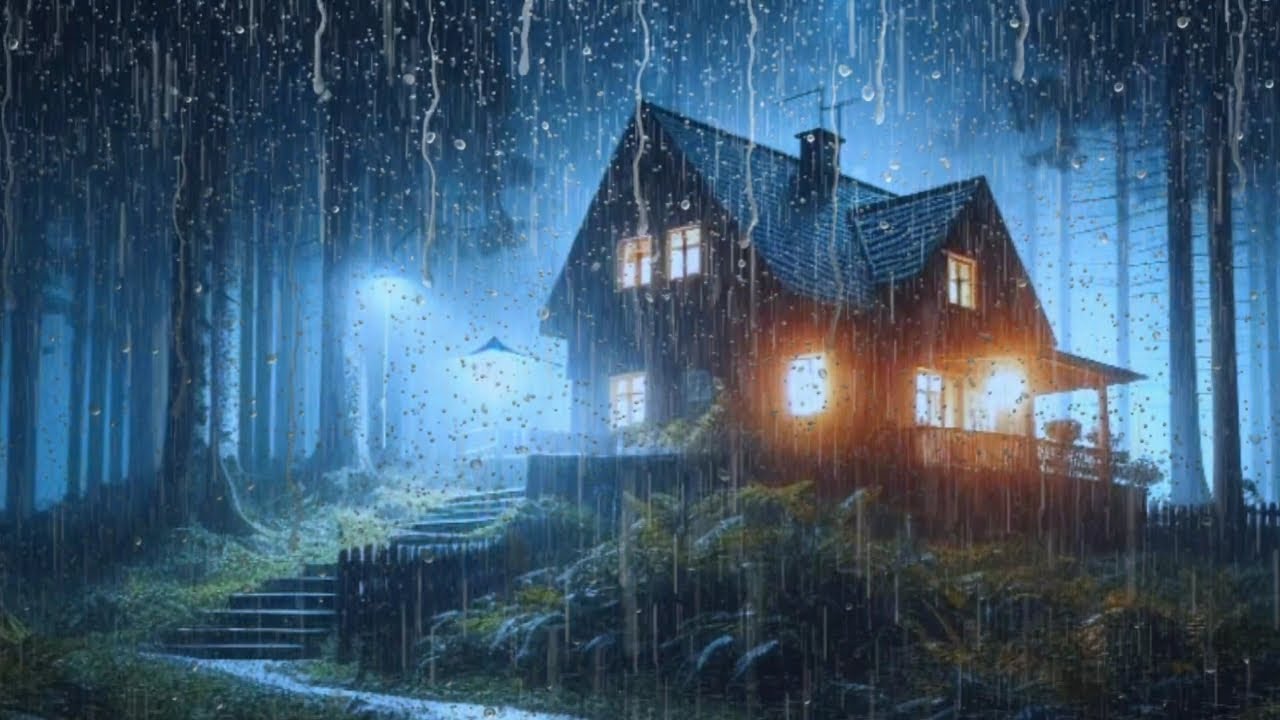 The Sound of Heavy Rain and Thunder Lullaby Quickly - Nature Sounds ...
