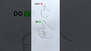 Thumb Drawing Tutorial #shorts #shortsfeed #youtubeshorts #art