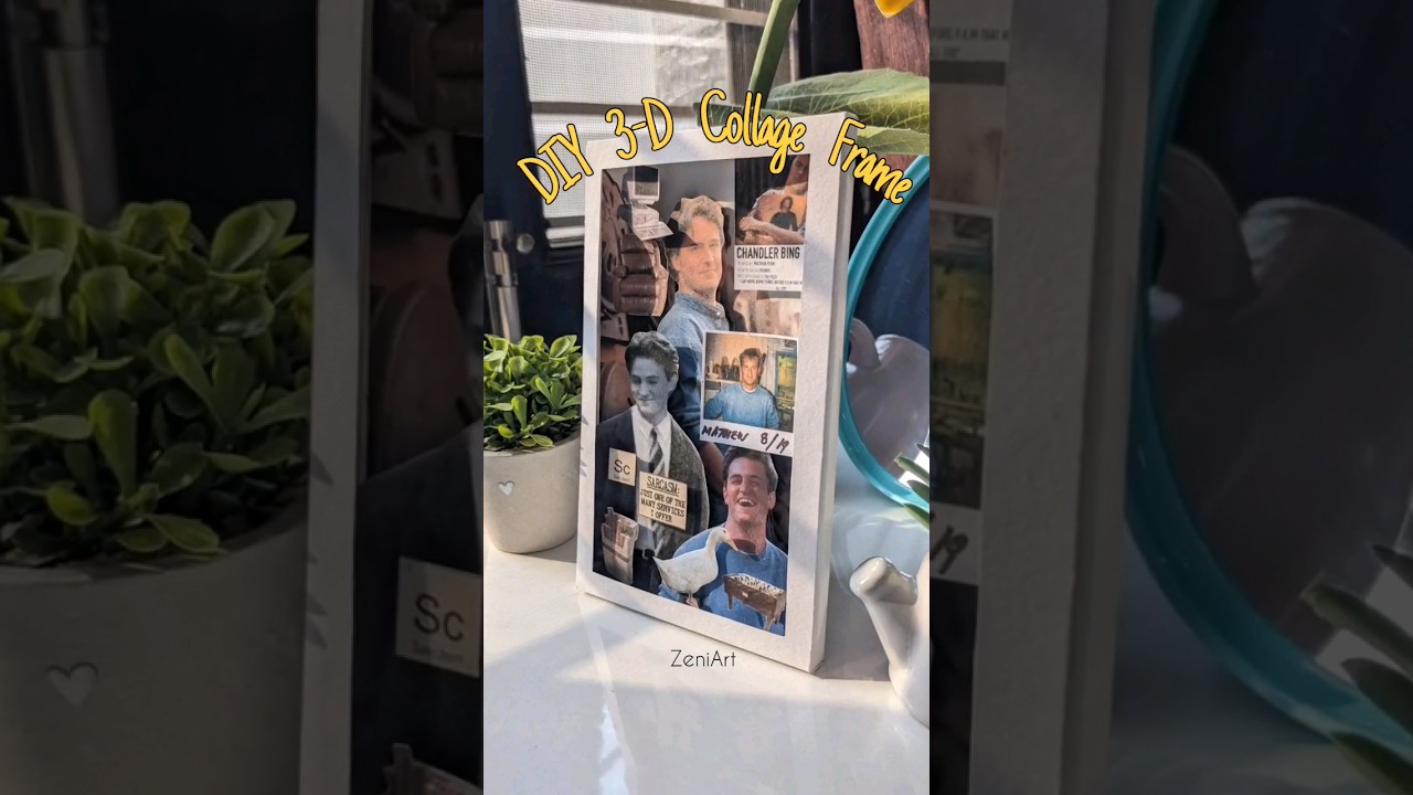 Remembering Matthew Perry π RIP π DIY Aesthetic 3D collage frame tutorial