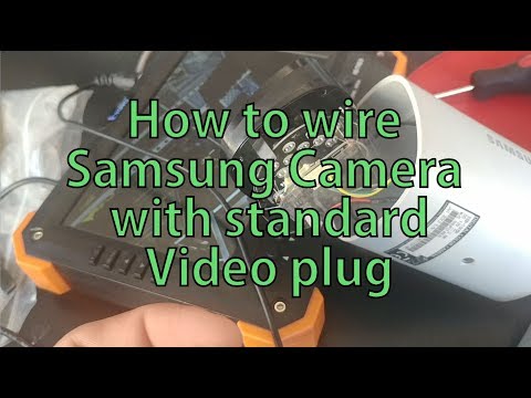 How to re-wire Samsung Camera RJ-45 to standard BNC Video plug