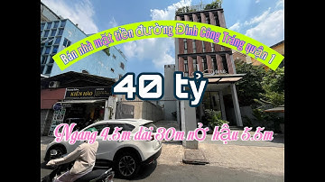 Bán nhà mặt tiền đường Đinh Công Tráng Quận 1