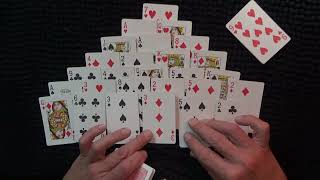 ASMR - Playing Pyramid Solitaire - Chewing Gum & Whispering - Australian Content screenshot 4