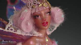 Sugar Plum Fairy Art Doll - Sculpture OOAK Handmade By SEM Sugar Plum Fairy Art Doll - Sculpture OOAK Handmade By SEM