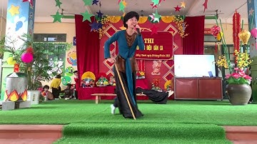 Màn chào hỏi hội thi bé với làn điệu dân ca đội Ban Mai trường MN Đồng Thanh