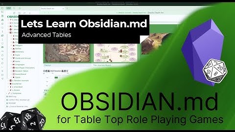 Obsidiaan - Werken met tabellen