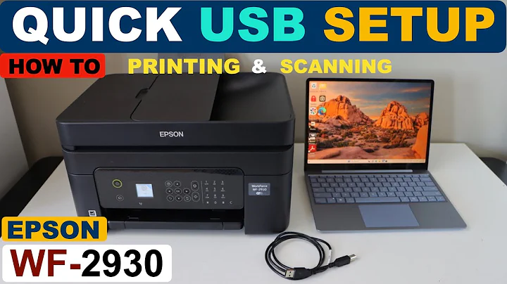 Epson WorkForce WF-2930 Quick USB Setup With Windows Laptop/ PC | Wireless Print & Scan Video.