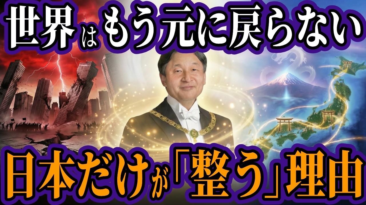 世界崩壊の裏で日本だけが無傷だった本当の理由。1300年の祈りが起こした奇跡…富士山を鎮めた「陛下の異例のお言葉」と覚醒すべき昭和世代の使命【都市伝説 オカルト スピリチュアル 予言】