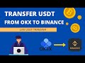 How to Transfer USDT from okex to Binance | Send Funds from Okx to Binance in Hindi/Urdu