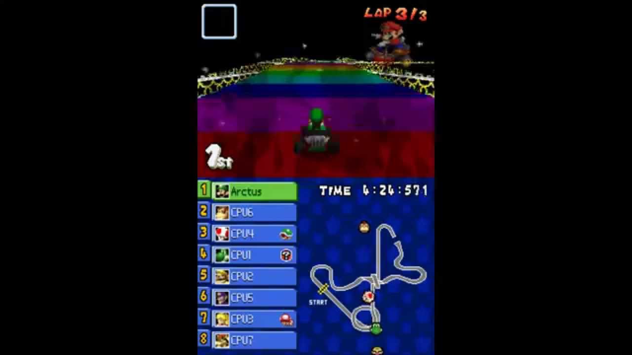 Mario Kart DS N64 Circuit CT N64 Rainbow Road with Fixed CPUs