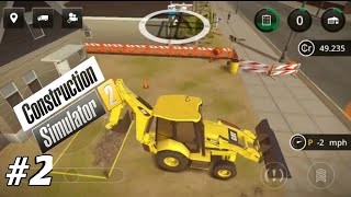 Dapet mobil backhoe GRATIS | construction simulator 2 android indonesia screenshot 4