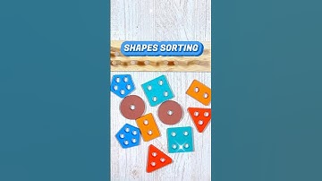 Shapes Sorting for Toddlers | Learning Activities for Toddlers #shorts