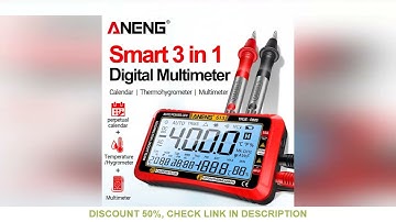 ANENG 613 Smart Multimeter Real-time Power-off Measuring Tester AC/DC Ammeter Voltmeter 4000 Count D