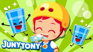 Let's Drink Water💧 | Good Habit Songs for Kids | Healthy Habits Songs | Preschool Songs | JunyTony screenshot 5