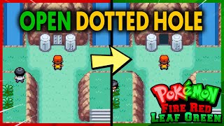 HOW TO OPEN THE DOTTED HOLE DOOR ON POKEMON FIRE RED AND LEAF GREEN