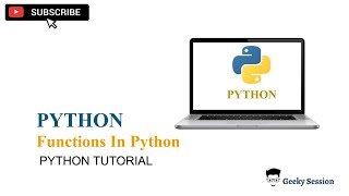 Functions In Python | Predefined And User Defined Functions In Python