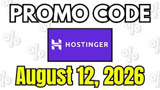 (NEW) Hostinger Promo Code & Coupon Code August 2026 | Hostinger Discount Code | 08/12/2026