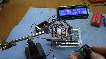 Voltimetro de 0 a 30 voltios CD con Arduino (Vídeo 308)