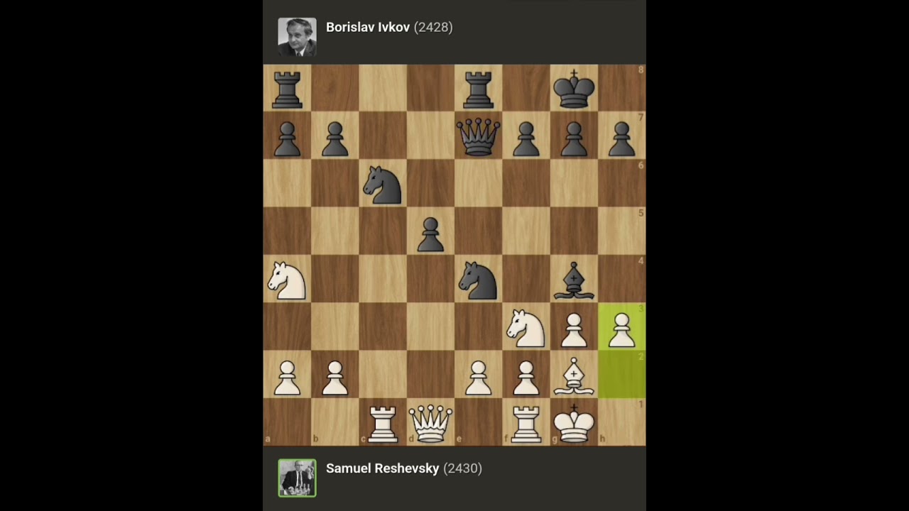 Samuel Reshevsky vs Borislav Ivkov ◉ Chess Interzonal | Palma de Majorca, 1970.