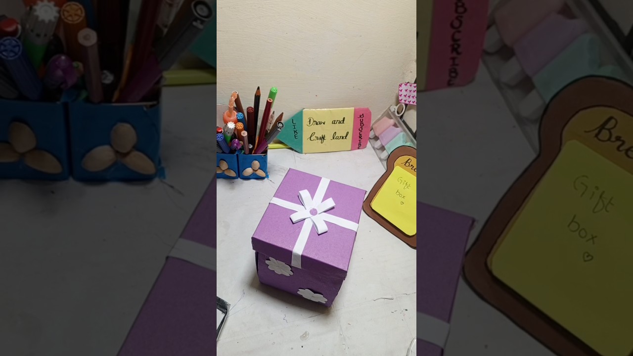 DIY Gift box from cardboard 