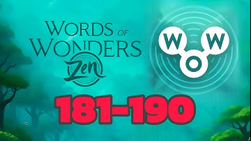 Words of Wonders Zen 181 182 183 184 185 186 187 188 189 190