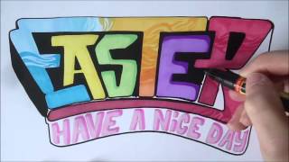 HAPPY EASTER!! graffiti sketch | Art by Zapy