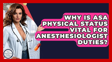 Why Is ASA Physical Status Vital For Anesthesiologist Duties? - The Operating Table