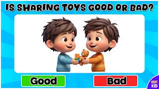 ClevKid | ✅ 선과 악! 어린이, 유아 및 미취학 아동을 위한 재미있는 학습 게임 screenshot 1