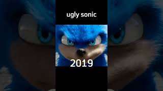 Evolution of Ugly Sonic (2012-2022) #shorts #viral #sonicthehedgehog #sonic2
